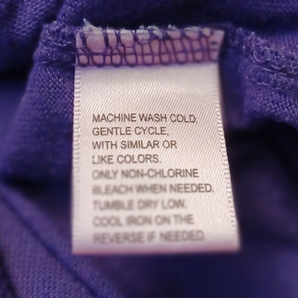 4/$40 Purple Shirt Dress with Belt - Size 16 (Girl) - Picture 6 of 6